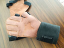 伊登牛皮健身手套半指防滑单杠护掌男防起茧引体向上撸铁半掌指套 【升级护腕款】深棕色 M码（手掌宽度8-9.1cm） 实拍图
