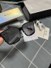 陌森（Molsion）【焦点镜】肖战同款太阳镜男新品黑超高级感墨镜女MS3018 D11黑色偏光片 实拍图