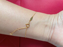 周大福SOINLOVE 极简18K金蹦迪珠手链简约彩金珠手链女VE192 15cm 实拍图