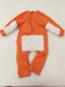 G.duck小黄鸭婴儿爬行服宝宝拖地爬爬服儿童连体衣服春秋装懒人擦地薄款 桔色露手露脚  薄 春秋 90cm 18斤-22斤 实拍图