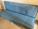 徽月（no） 多功能沙发床坐卧两用可折叠单人床双人位客厅小户型简易沙发 麻布 · 天蓝 【炫彩乳胶款】2.0米长X1.2米宽(2扶2腰) 实拍图