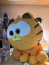 爱绒艺正版加菲猫大电影同款公仔毛绒玩具橘色Garfield胖猫咪玩偶礼物 45cm加菲猫家族-坐姿加菲猫 正版授权 防伪镭射标 实拍图