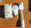 床头小灯E27螺口插头插电节能LED灯泡 带开关小夜灯创意灯头 万向灯座三插+9W灯泡白光 实拍图