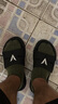 维动拖鞋男女同款魔术贴夏季户外沙滩篮球外穿防水游泳情侣潮牌厚底 【一体款】纯黑色 41 实拍图