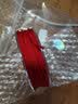 彩荷本命年手工红绳文玩芊绵线编织佛珠线无弹力玉线 直径2.0mm红色（一卷9米） 实拍图