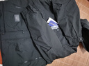 罗蒙（ROMON）秋冬加棉加厚外套男士青年棉衣服休闲连帽工装款防风夹克冲锋衣男 M1121黑色 XL 实拍图