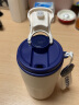 邻匠创意高颜值咖啡杯便携式不锈钢保温杯男女士咖啡随行杯办公礼品杯 蓝色 420mL-不显温 实拍图