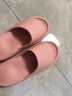 沐候日式高端EVA踩屎感凉拖鞋女夏季浴室洗澡防滑男士大码居家用 紫色-波浪按摩 37-38 （适合37-38） 实拍图