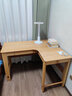 源氏木语实木书桌书柜一体家用写字桌小户型儿童书房右转角学习桌榉木1.2m 实拍图