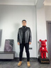 皮尔卡丹（pierre cardin）真皮皮衣男新款秋冬季爸爸装加绒加厚绵羊皮夹克外套保暖防寒休闲 801黑色-(立领） 薄款 L 175码-建议125-140斤 实拍图