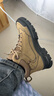 骆驼（CAMEL）工装马丁靴城市户外中帮登山厚底徒步鞋 G14W342614 卡其 42  实拍图