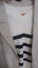 无印良品（MUJI）女式 棱纹编织V领短款背心女装上衣春季针织马甲叠穿毛衣 米白色条纹 M （160/84A） 晒单实拍图