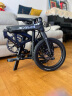 SAVA萨瓦超轻碳纤维折叠自行车16寸男女喜玛诺变速油刹代驾便携通勤 Z2典藏黑-9.1KG 实拍图