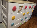 爱丽思（IRIS）儿童收纳衣柜子免安装床头柜储物柜儿童玩具五斗柜婴儿宝宝衣柜丝 4层【面宽56cm】通气款 实拍图