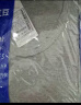 红豆（Hodo）秋衣秋裤女纯棉保暖内衣套装男士圆领本命年全棉中老年打底棉毛衫 男士麻灰 180/105 实拍图