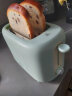 美的（Midea）多士炉面包机烤三明治面包片机全自动家用小型不锈钢内胆2片吐司机早餐智能断电机E1301 6档烘烤 实拍图