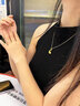 中国黄金（CHINA GOLD）足金望月龙吊坠女款黄金项链本命年生肖龙情人节生日礼物送女友 玫瑰礼盒+望月龙吊坠+S925链 实拍图