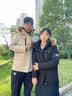 雪中飞羽绒服男士冬季户外工装派克服可拆卸毛领时尚撞色加厚外套情侣款 实拍图