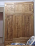 鲁班一木品牌老榆木明清古典三门衣柜1.5米全实木卧室家具可定制雕花 原木色1.5米 晒单实拍图