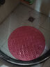 卫生间洗澡防滑垫淋浴房圆形隔水垫卫浴洗澡脚垫家用厕所地垫 按摩圈-粉色 55x55cm 实拍图