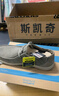 斯凯奇（Skechers）男鞋秋冬一脚蹬乐福鞋帆布鞋厚底低帮休闲商务鞋66387 黑色/BLK 42 实拍图