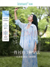 茵曼莱赛尔天丝女装轻薄衬衫2025夏季新品衬衣上衣 新升级-浅灰蓝 M 实拍图