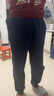 特步（XTEP）童装男童长裤新款儿童中大童针织裤子百搭时尚运动休闲长裤 深奥蓝 【加绒单标款】 150 cm 实拍图