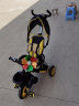 Babyjoey 英国儿童三轮脚踏车宝宝1-3-5岁手推车自行车遛娃折叠百变骑士 闪电黄 实拍图