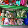 古达 蔬菜货架三层水果货架展示柜超市展示架果蔬架菜架子 绿色四层带9个绿色实心盘 晒单实拍图