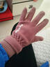 瑞狮龙 麂皮绒手套加绒保暖秋冬季男女士触屏防滑运动外卖骑行开车手套 紫色（德绒） 女士码（高弹力） 实拍图