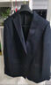 雅戈尔（YOUNGOR）西服男士050款上衣秋冬青年男套西上衣羊毛面料经典西服 藏青 2XL 185/108A 实拍图