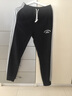 稻草人运动裤男春秋款弹力宽松大码休闲裤小脚卫裤男跑步裤子 黑色(常规款)WK016-212 M (建议115-130斤) 实拍图