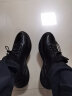 伯格利亚（BOGLIA）品牌休闲鞋男秋冬季新款潮流百搭真皮鞋子皮面男士运动鞋 黑色 42 实拍图