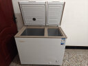 美的(Midea)202升小冰柜家用商用双门双温小型冷柜冷藏冷冻小冰箱BCD-202DKM(E) 实拍图