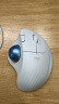 罗技（Logitech） M575无线蓝牙鼠标 舒适办公鼠标 拇指轨迹球多设备切换 优联笔记本电脑人体工学鼠标 M575 无线/蓝牙双模轨迹球鼠标 白色 实拍图