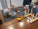 正扬玻璃功夫茶具小套装家用茶杯侧把茶壶耐热茶盘整套简约办公室客厅 8头(梯形/直觉壶)+六色/把杯+杯架 实拍图