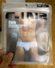 C-IN2男士内裤原装进口纯棉透气 性感低腰高叉三角 男纯色裤头 4014 黑色001- 1条 L 适合2尺6-2尺7腰围（34-36码） 实拍图