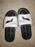 李宁（LI-NING）拖鞋男式夏季凉拖户外室内防滑运动游泳拖鞋927-2黑白（40-41码） 实拍图