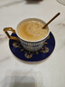 瓷侠客 陶瓷轻奢咖啡杯套装欧式精致下午茶具高档骨瓷英式红茶杯碟勺 神秘之约 杯碟+金勺 实拍图