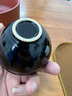 祥业铁胎黑釉建盏茶杯陶瓷金叶子窑变功夫茶杯主人杯家用陶瓷个人品茗 黑釉金叶盏-木叶 实拍图