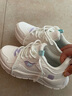 361°女鞋运动鞋女跑步鞋秋季新款女鞋皮面软底户外慢跑鞋子女休闲鞋 羽毛白/冰清-3 35 实拍图