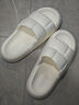 京东京造【软欧包】花瓣拖鞋时尚厚底软弹休闲浴室凉拖鞋女士珍珠白40-41 实拍图