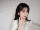 VIGG三生有幸银耳钉女耳饰耳环七夕情人节生日礼物送女朋友老婆首饰 三生有杏耳钉（玫）十仓配送 实拍图