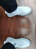 笠足典板鞋男鞋新款小白鞋夏季透气网布鞋青少年时尚休闲韩版潮鞋 白色 44运动码 实拍图