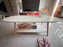 爱家猫 LOVEHOODCAT茶几小户型家用小桌子卧室出租屋客厅边桌简易现代茶桌沙发小茶几 【板材加厚15mm】暖白120 实拍图