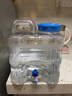 润谦纯净水桶带龙头PC储水桶自驾游车载水箱户外大容量泡茶矿泉功夫茶 10L/竖款加厚【按压龙头+备用龙头】 实拍图