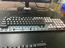 罗技（Logitech） K845 有线机械办公键盘 游戏电竞 朋克复古键盘外设电脑笔记本节日礼物 diy个性键帽 K845(青轴)+经典朋克键帽-粉 实拍图
