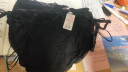 骁芬内裤女黑色少女洛丽塔日系蝴蝶结系带蕾丝棉女士内裤软妹三角裤 黑色日系风(5条装) 均码 90-130 实拍图