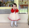 GOOFLORON女宝宝周岁礼服满月百天婴儿公主裙0-6个月一周岁生日衣服春季 单件红色连衣裙 73CM 晒单实拍图