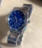 手表男士2025新款全自动高档时尚潮流日历防水夜光商务石英腕表男 820银蓝钢带 盒子电池调表器 实拍图